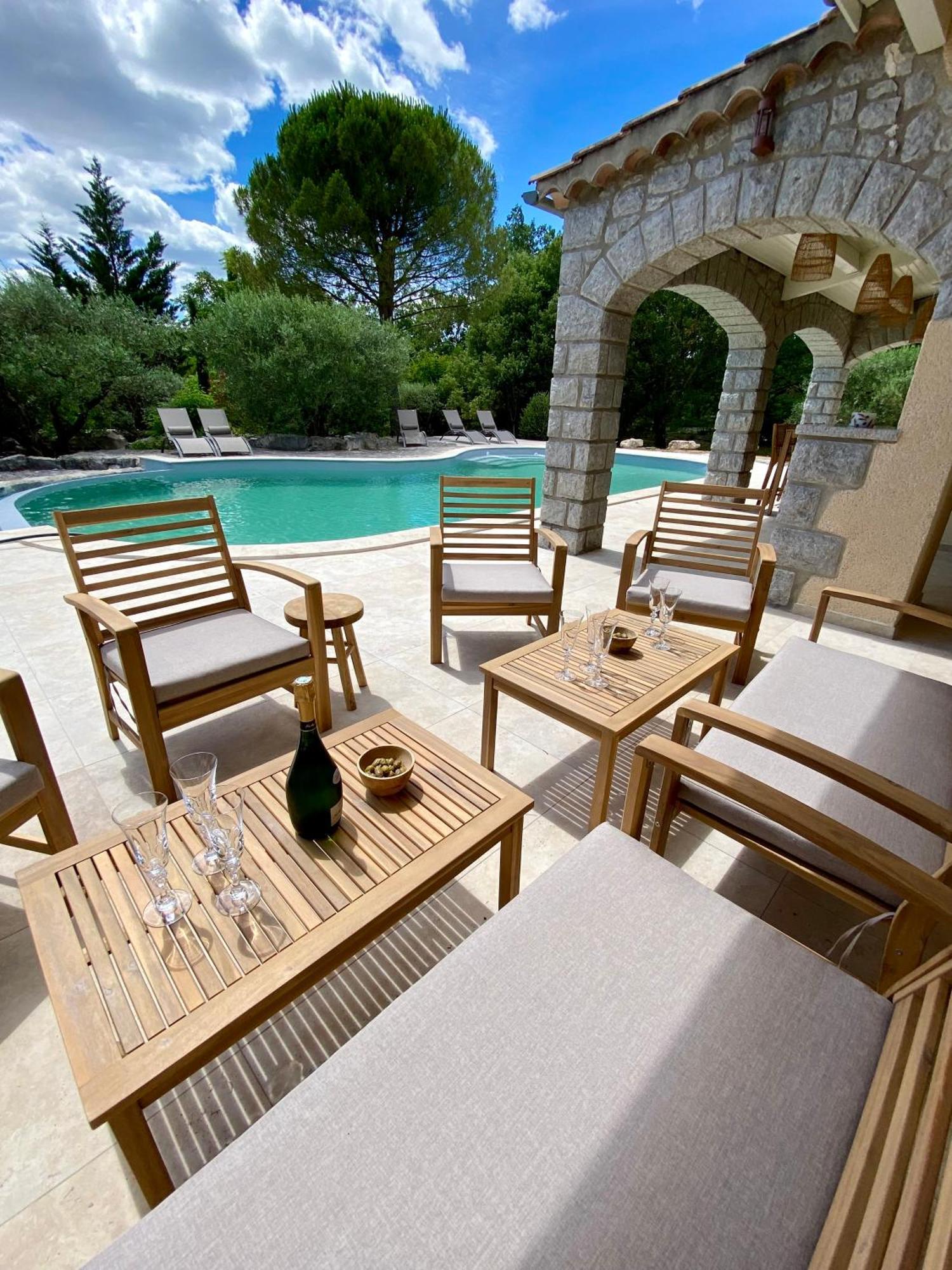 Maison Pour 12P, Piscine A Debordement Chauffee D'Avril A Octobre Inclus Руом Екстериор снимка