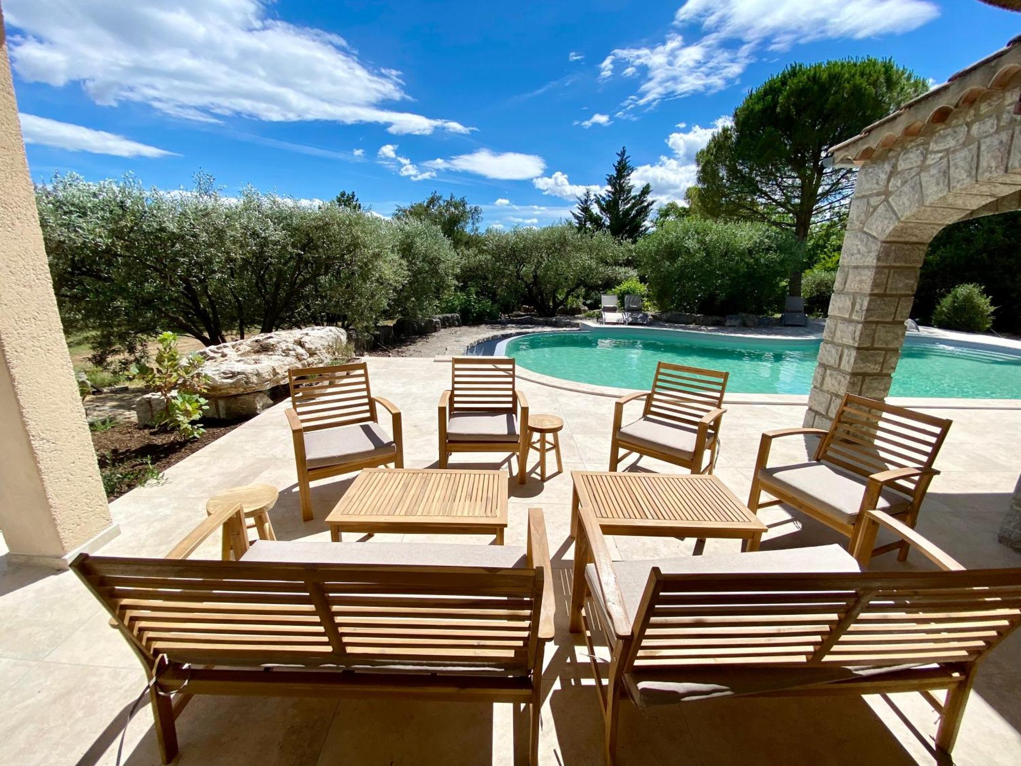 Maison Pour 12P, Piscine A Debordement Chauffee D'Avril A Octobre Inclus Руом Екстериор снимка