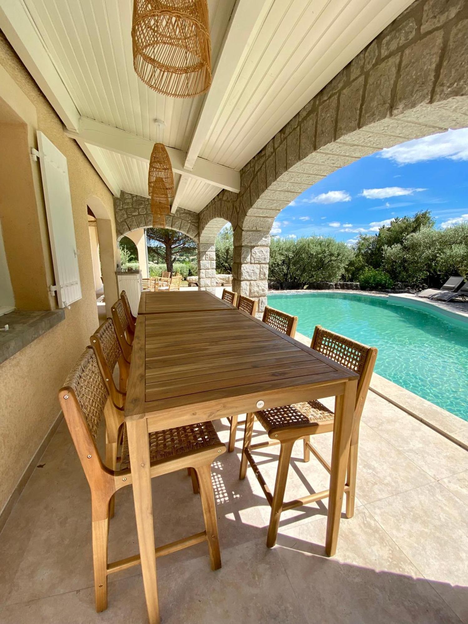 Maison Pour 12P, Piscine A Debordement Chauffee D'Avril A Octobre Inclus Руом Екстериор снимка