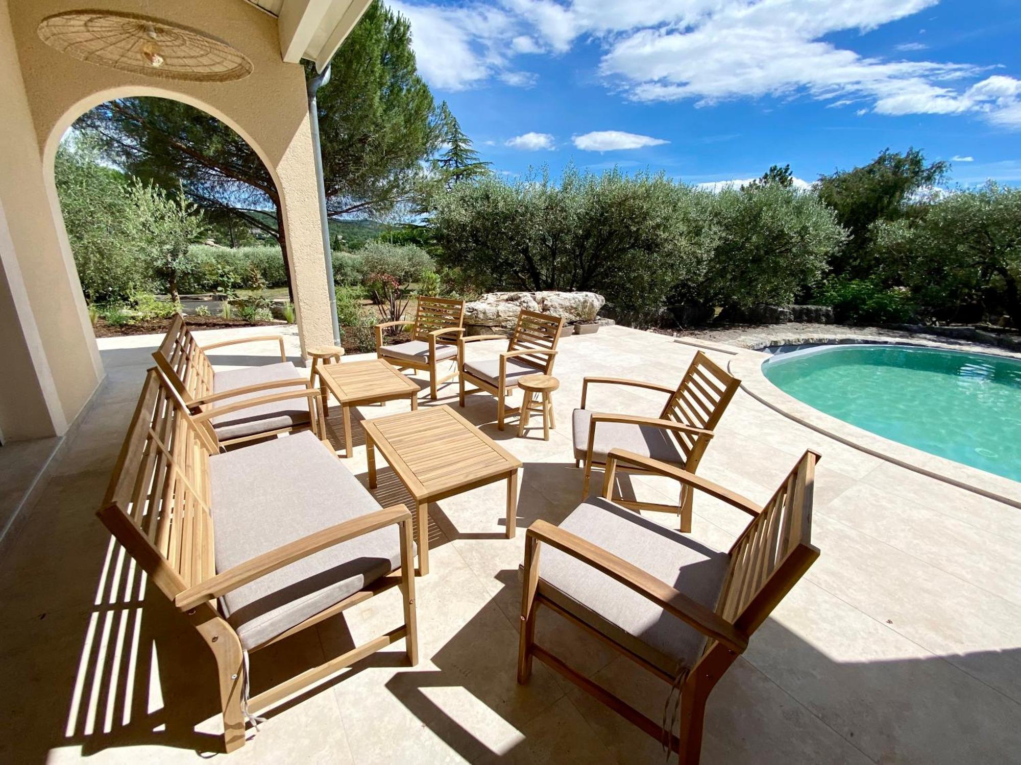 Maison Pour 12P, Piscine A Debordement Chauffee D'Avril A Octobre Inclus Руом Екстериор снимка