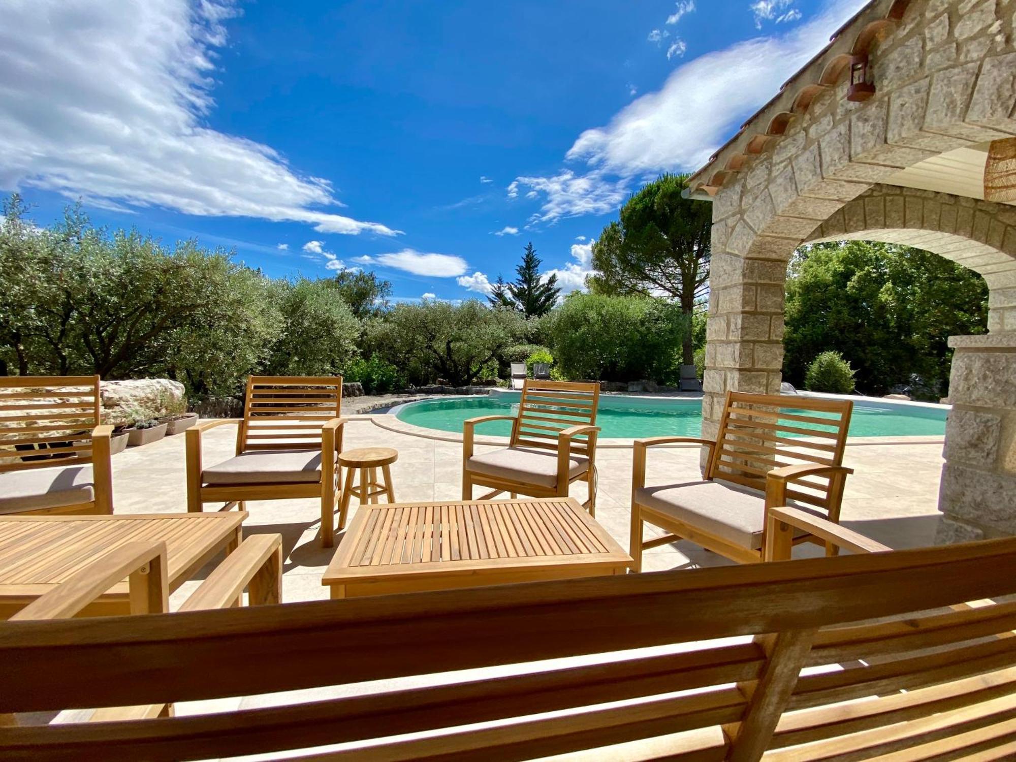 Maison Pour 12P, Piscine A Debordement Chauffee D'Avril A Octobre Inclus Руом Екстериор снимка