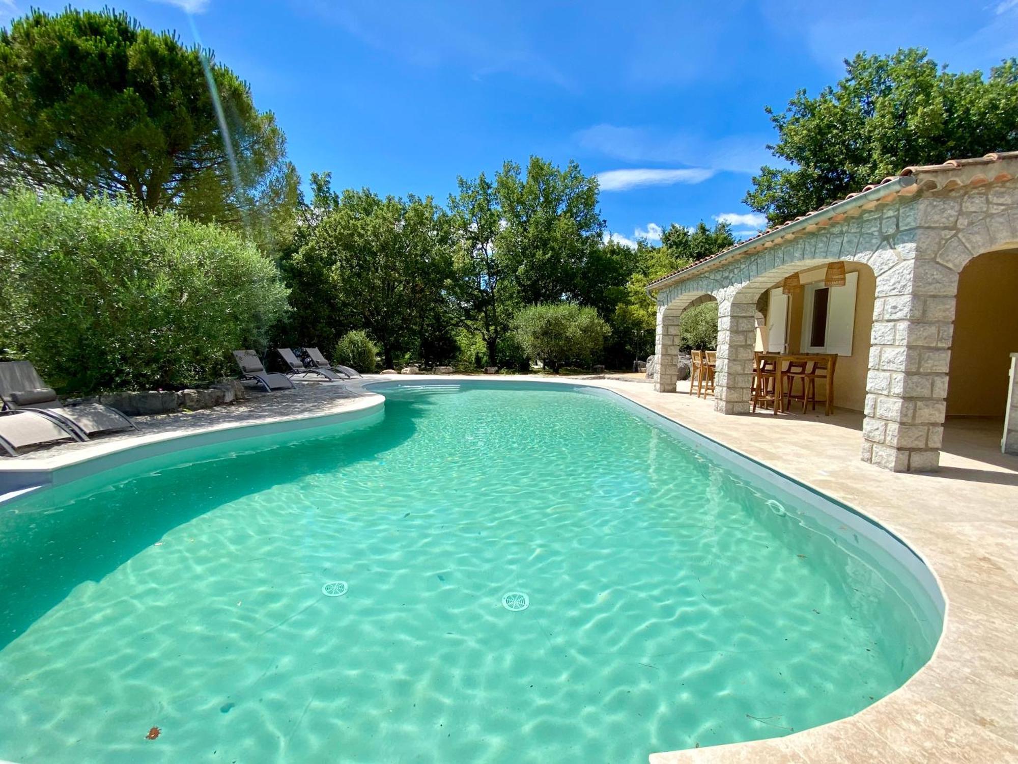 Maison Pour 12P, Piscine A Debordement Chauffee D'Avril A Octobre Inclus Руом Екстериор снимка