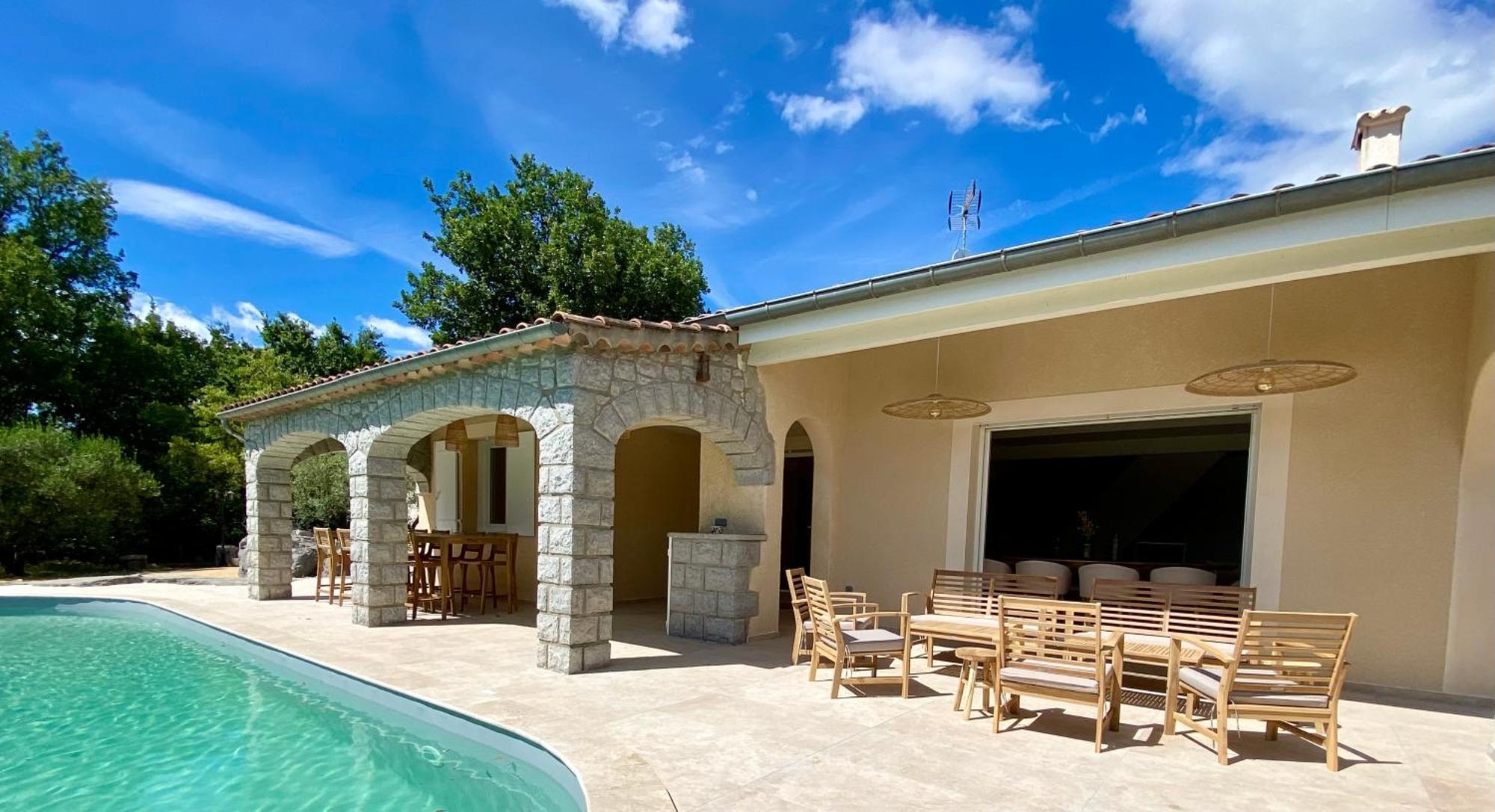 Maison Pour 12P, Piscine A Debordement Chauffee D'Avril A Octobre Inclus Руом Екстериор снимка